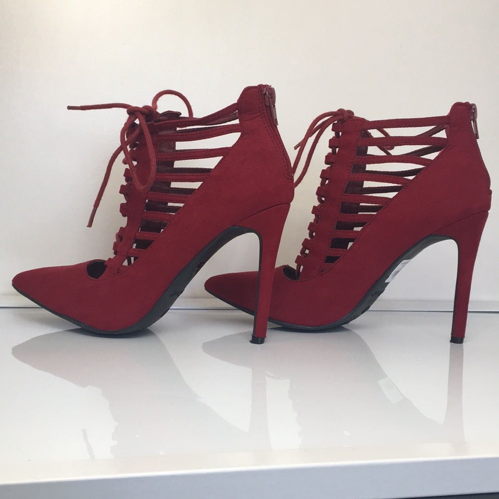 Red Stiletto Heels - Picture 2 of 3
